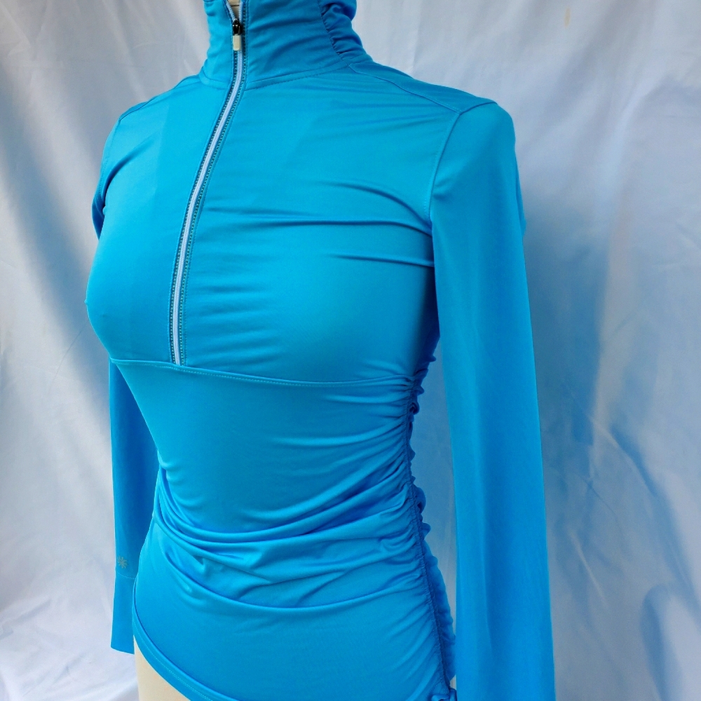 Athleta Hot Shot 1/2 Zip Ruched Active Top

Sz XS